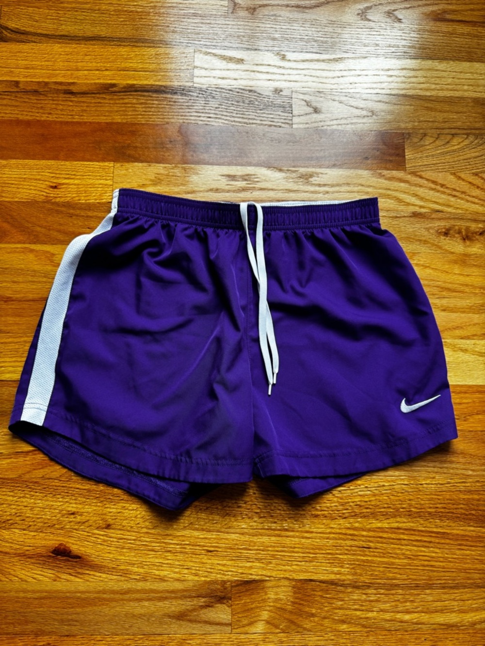 Nike Purple Shorts with White Side Trim